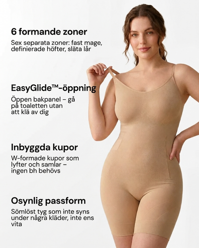 Sculpt™ formande body med platt mage-effekt