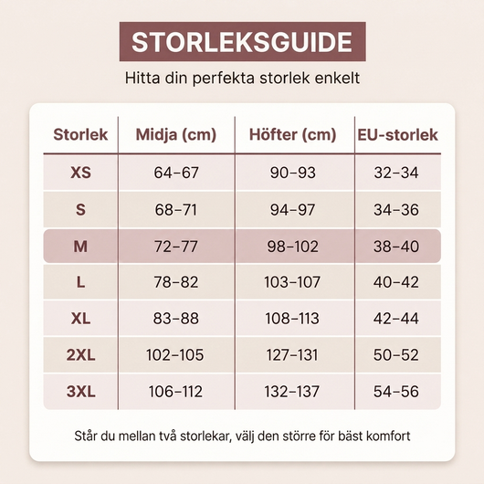 Formande shorts med platt mage-effekt